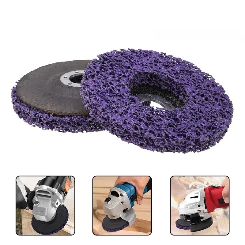 2/5pcs 125mm Grind Disc Abrasive Wheel Paint Rust Remover Poly Strip Disc for Angle Grinder Clean Polish Metal Motorcycles Car
