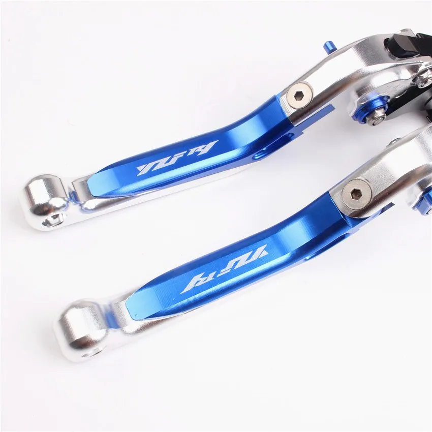 CNC алюминиевый выдвижной складной тормозной рычаг сцепления для Yamaha YZF R1 1999 2000 2001 синий