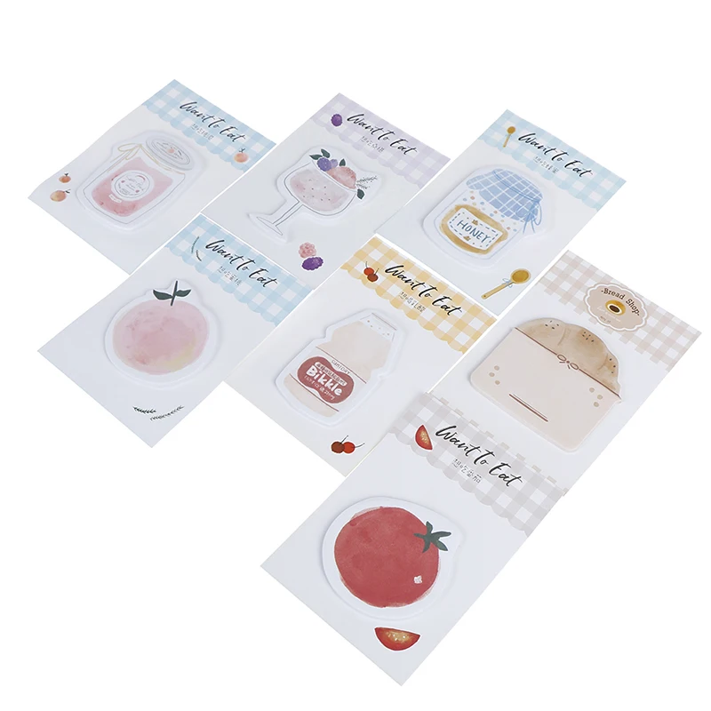 2020 Notes Post Memo Pad School Supplies Cute Want To Eat Food Kawaii Planner Stickers Paper Bookmarks Office Stationery Sticky |