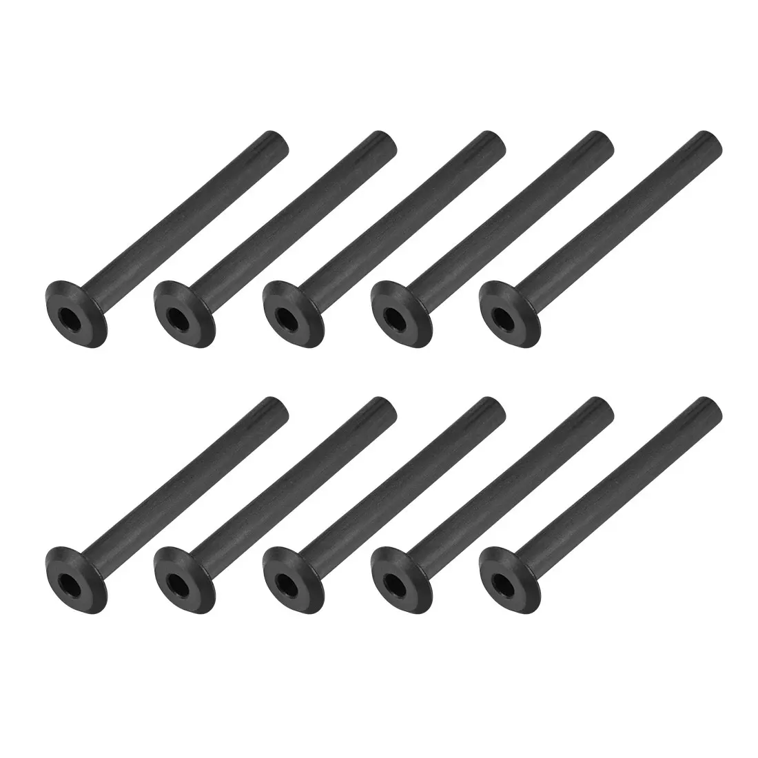 

uxcell 20Pcs Strain Relief Boots 70mm PVC Cord Protector Cover for 1 AWG Cables Black Protect Power Cords from Breaking