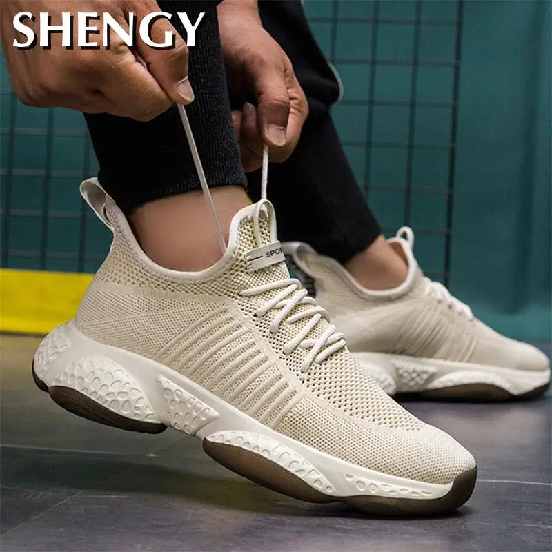 Sneakers Tenis Men Shoes Woven Hollow Mesh Breathable Wild Light Soft Bottom Fitness Casual Zapatos De Mujer |