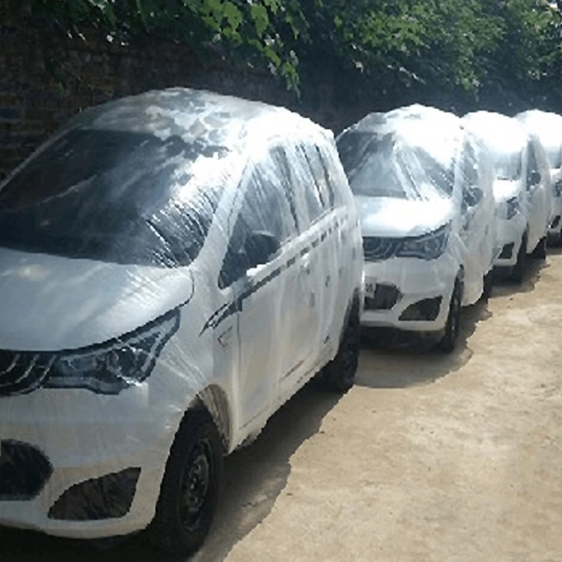 Автомобильный одноразовый чехол для автомобиля водонепроницаемый прозрачный пластиковый пылезащитный чехол Автоматический чехол от дождя и пыли универсальная краска