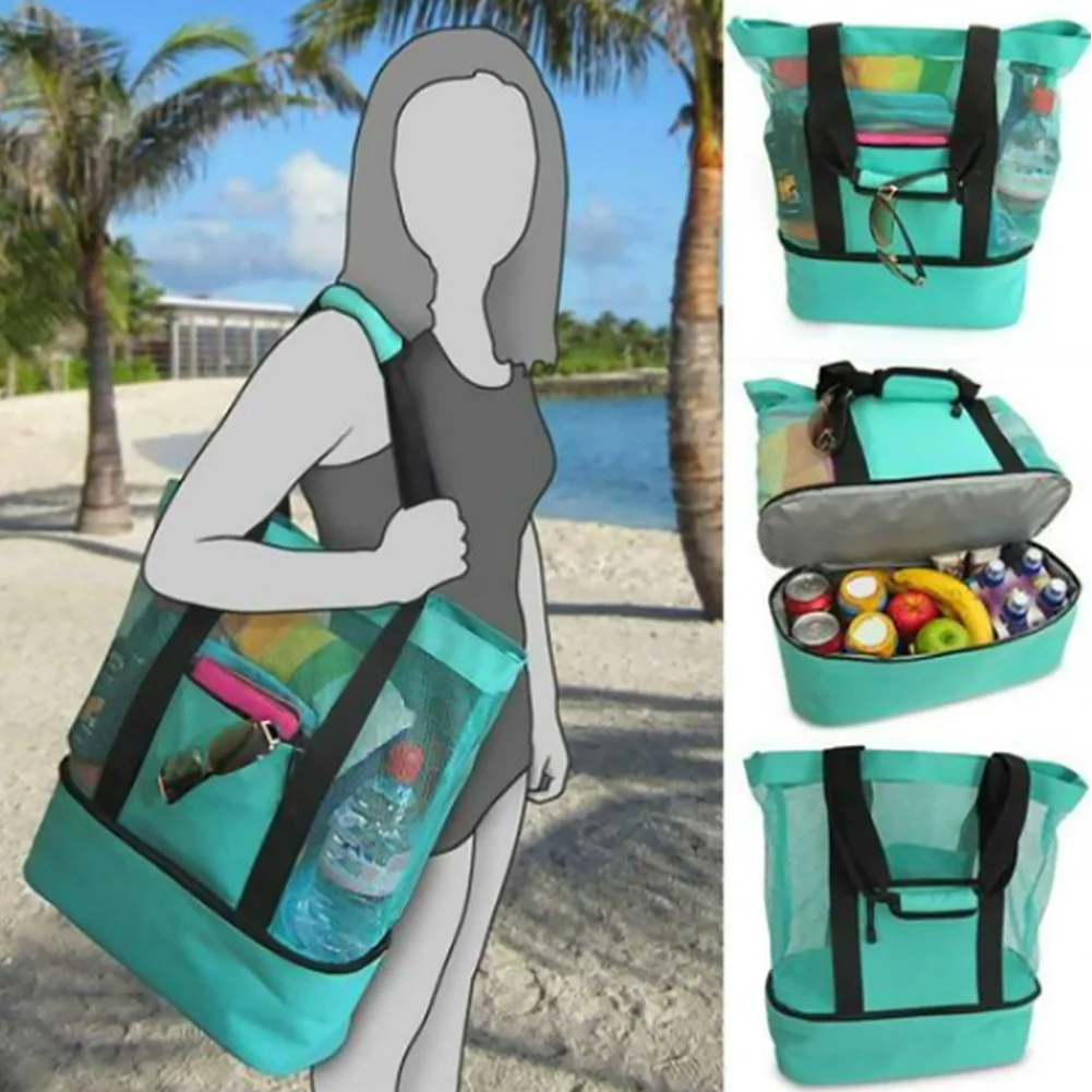 

Food Portable Beach Insulation With Zipper Large Capacity Fresh Keeping Heat Preservation Camping Outdoor Lunch Bag Picnic