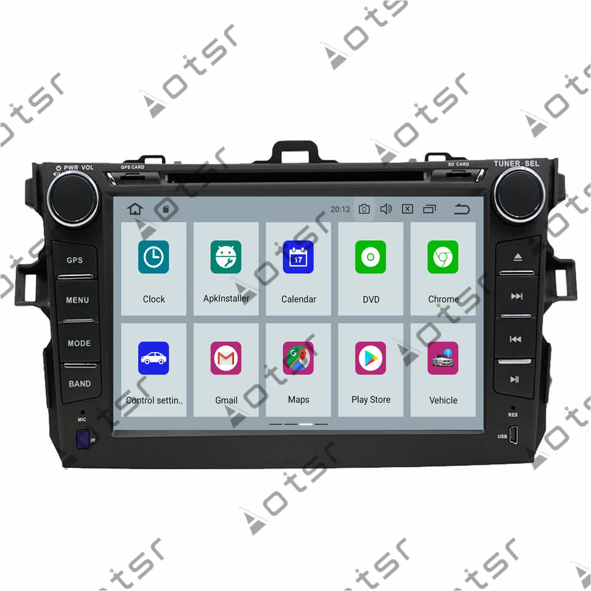 AOTSR Android 9,0 ips gps CARPLAY навигация автомобильный Радио плеер для Toyota corolla 2007-2013 мультимедиа плеер магнитофон