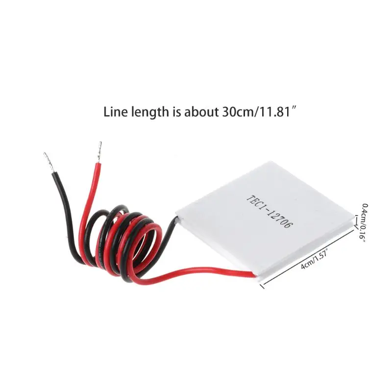 TEC1-12706 радиатор в виде пластины модуль DC12V 60 Вт Термоэлектрический охладитель полупроводник Пельтье Холодильное оборудование