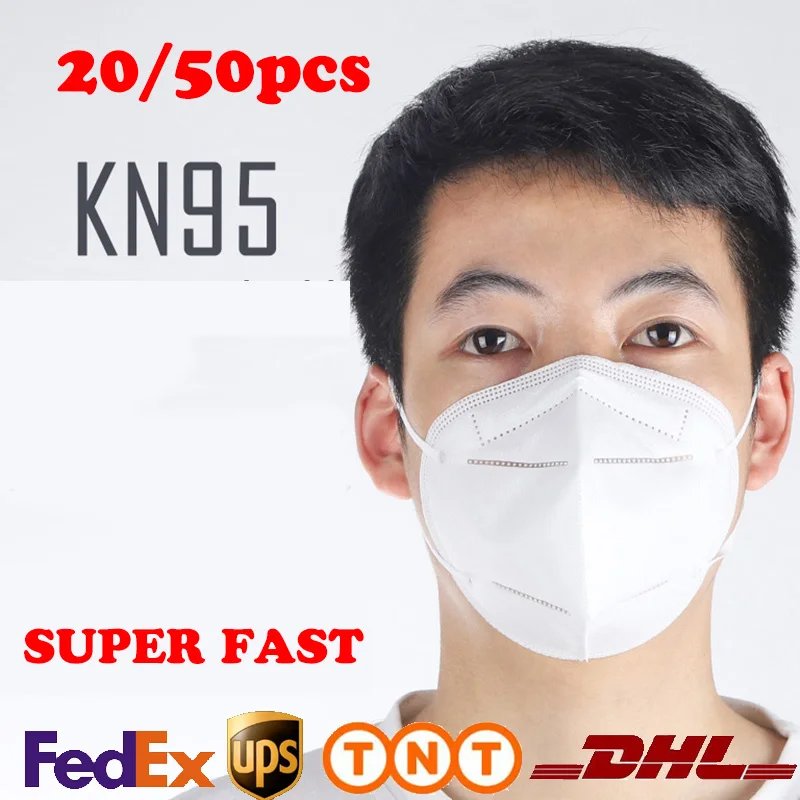 

20/50pcs fast shimg KN95 MaskMask Safety Masks for Men and Women Dust mask