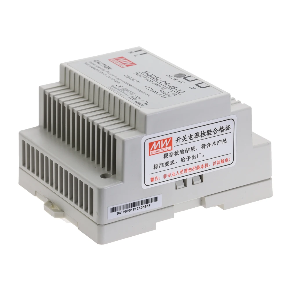DR 15 45 60 15W 45W 60W одиночный выход 5V 12V 15V 24V Промышленный din рейку импульсный источник