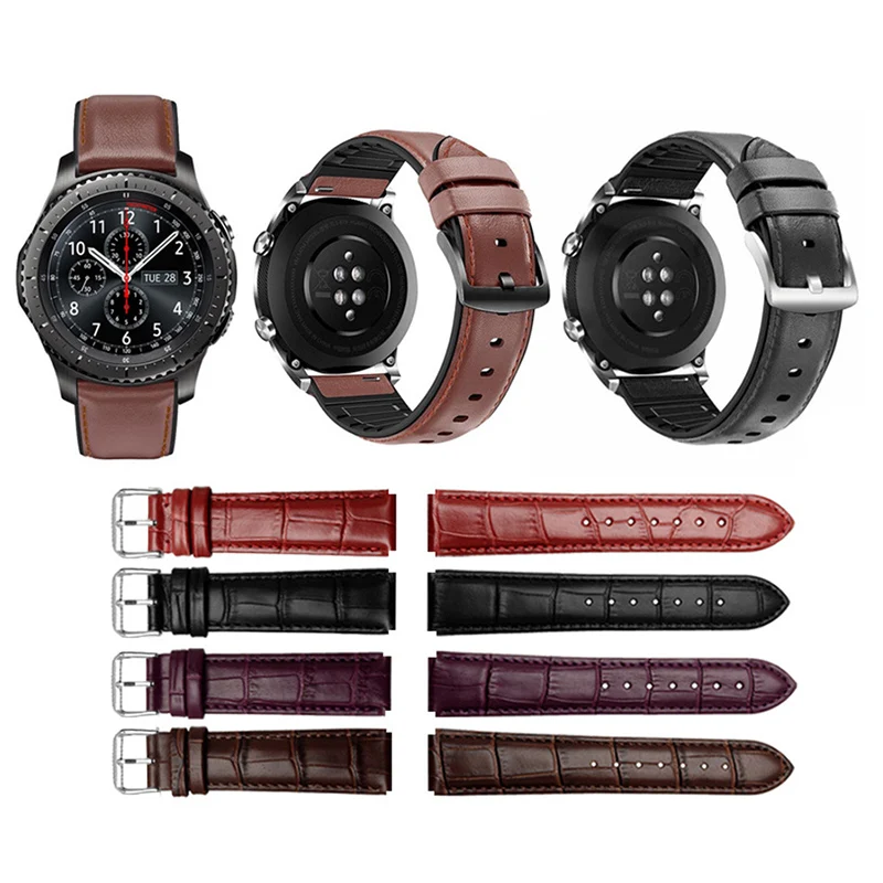 

Bracelet For Huawei Watch GT2 Watch Strap 22mm Leather Crocodile Strap Watchband For Huawei Watch GT2 Wriststrap Accosseries