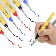 

Haile 3/5Pcs/lot Long Head Markers Pen Bathroom Woodworking Decoration Multi-purpose Deep Hole Marker Pens Supplies