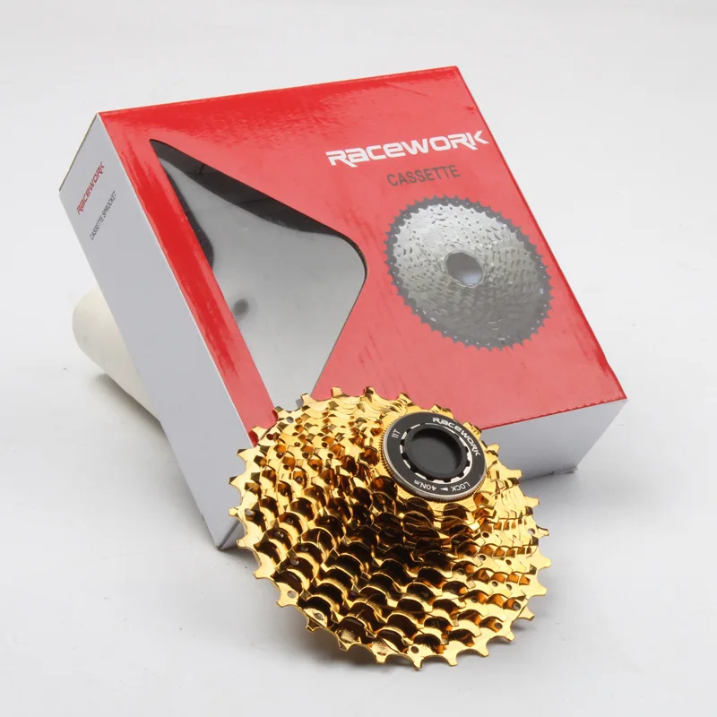Racework 11-speed дорожный велосипед маховик 33 скорости Кассетный Маховик 11-28 32 34T Золото