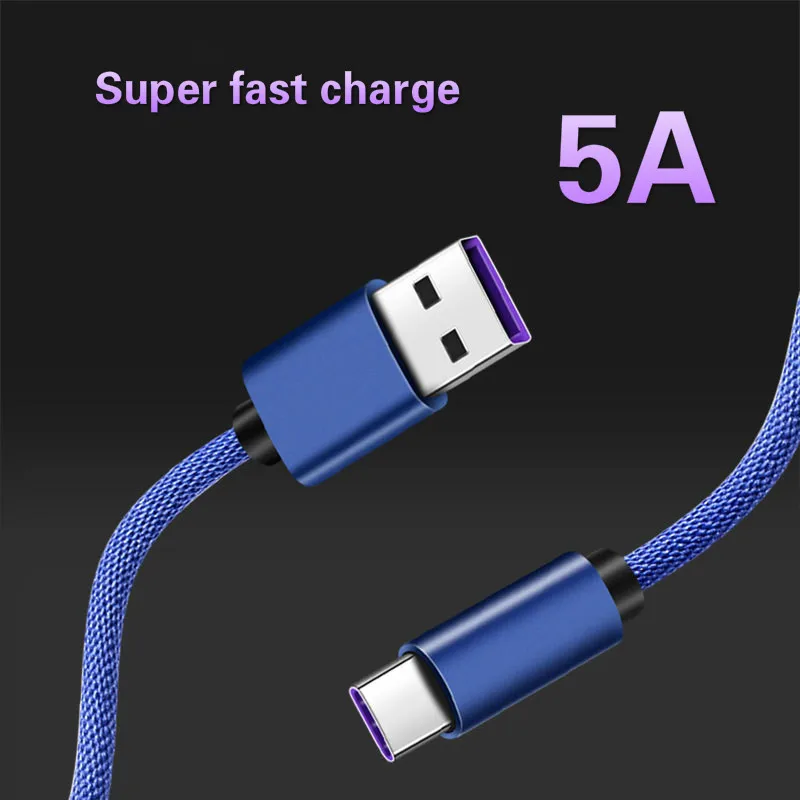 Кабель 5A type C USB C для samsung s8 s9 huawei mate 20 P20 Pro Honor 10 супер быстрое зарядное устройство USB 5A type C USB C Быстрая зарядка