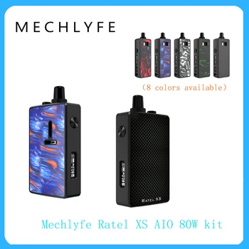 

Original Mechlyfe Ratel XS AIO 80W TC Rebuildable Pod Kit with 5.5ml capacity Cartridge powered by single 18650 e-cig Vape Kit