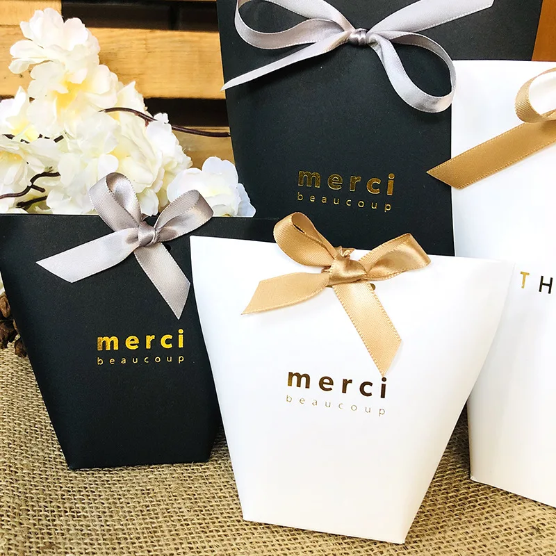 50 шт./лот Merci Подарочная коробка Свадебная Упаковка вечерние Подарочная коробка против царапин коробка Сладкая спасибо Свадебная вечеринка подарочные сумки для конфет