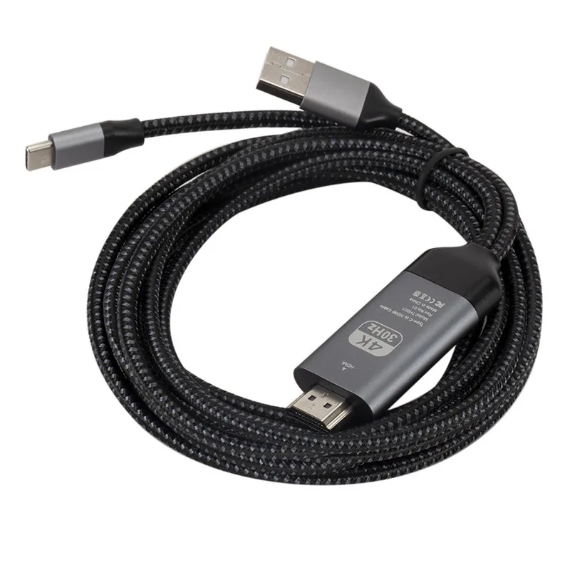 Кабель-адаптер type-C к HDMI HDTV 4K с USB для samsung Galaxy S10 S9 Note 9 LSMK99