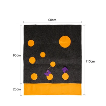 

Cat Hide And Seek Mat Pet Toy Blanket Kitten Play Pad Hiding Carpet with Holes DTT88