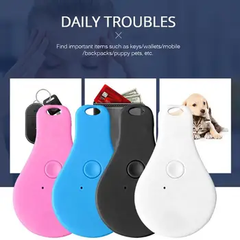 

Mini Pet Anti-Lost Device GPS Locator Tracker Collar For Dog Cat Drop-Shaped Bluetooth Tracking Remote Disconnect Record Smart