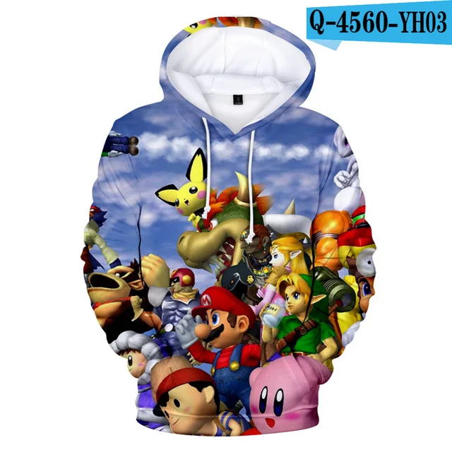 tz-232 Толстовки с капюшоном для детей от 3 до 13 лет, игры Super Smash Bros. Толстовка с капюшоном и объемным рисунком; уличная куртка в стиле хип-хоп для мальчиков и девочек; детская одежда - Цвет: tz-232