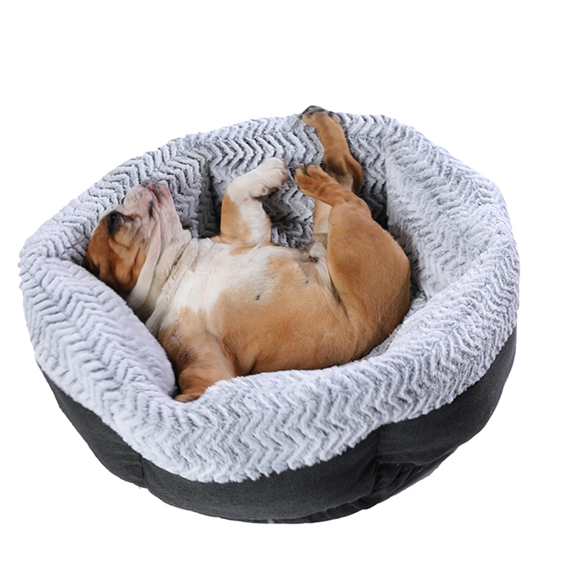 Large dog bed round washable pets bed winter warm sleeping plush dog kennel cat mats puppy cushion mat dog cat supplies house Large dog bed round washable pets bed winter warm sleeping plush dog kennel cat mats puppy cushion mat dog cat supplies house