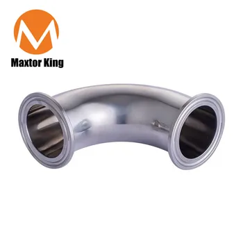 

MK 19mm-108mm High Quality 1/2"-4-1/4" Sanitary Ferrule Elbow 90 Degree Pipe Fittings Tri Clamp Stainless Steel SS304