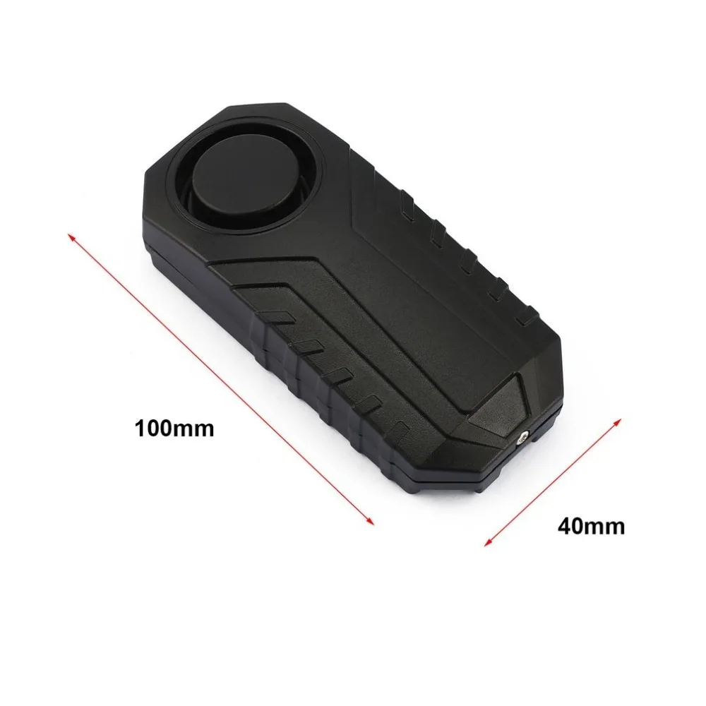 113dB Loud Wireless Bicycle Anti-theft Alarm Waterproof Door/ Window Vibration Alarm Intelligent Remote Control Alarm Sensor