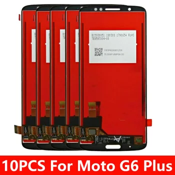 

10Piece/Lot 5.93" LCD For Motorola Moto G6 Plus LCD Display Touch Screen Digitizer Assembly For Moto g6 plus XT1926 LCD