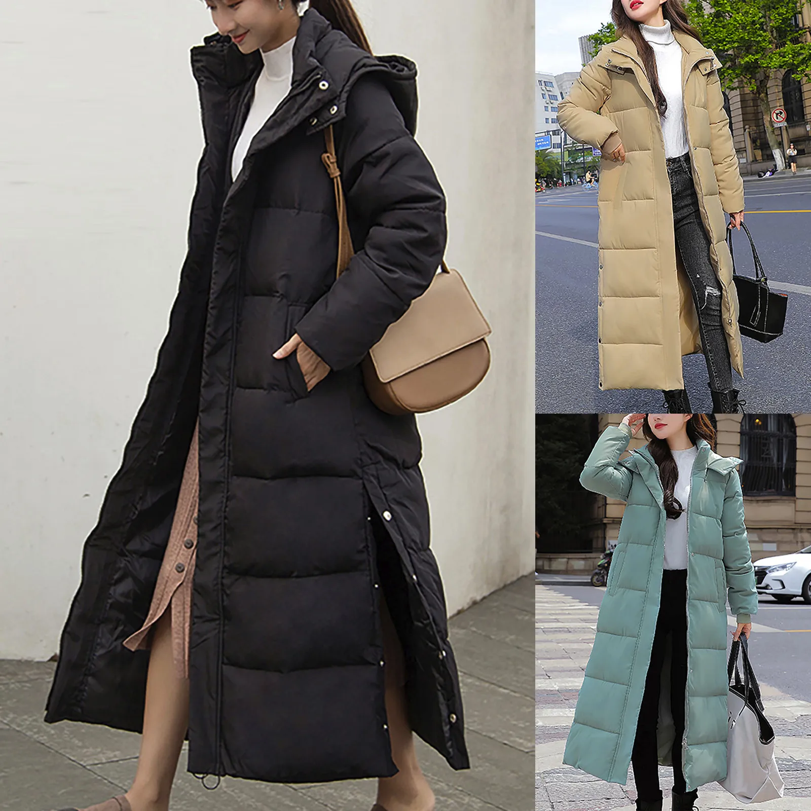 Parka Autumn Winter Jacket Women Clothes Vintage Warm Coat Female Women's Down Cotton Jacket Warm Thick Long Parkas Oversized 1