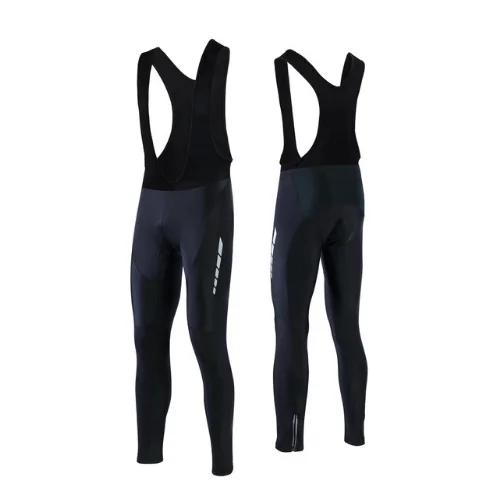 

SUSAN Men's Thickening Riding Long Bib Cycling Pants 19D Rubber Pad Medium Cycling Jersey Winter Pants