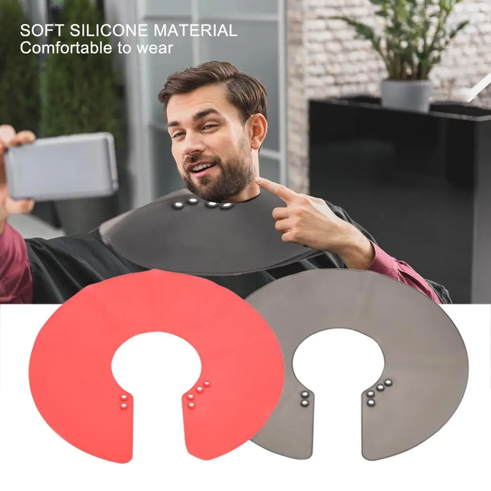 Silicone Neck Cape Wrap Collar Shield For Haircut Waterproof Hair