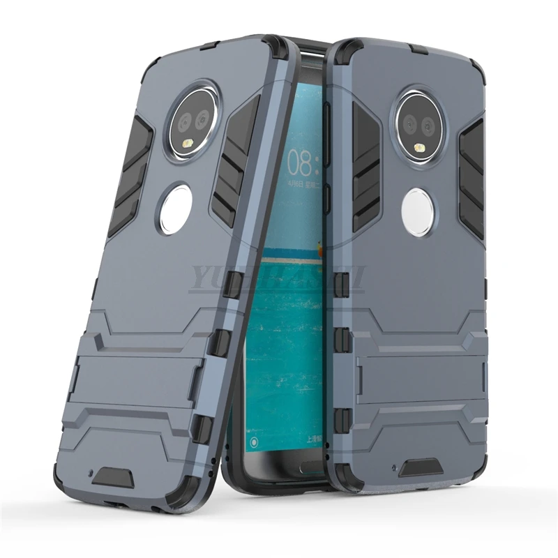 Yuhashi противоударный жесткий чехол-подставка для Motorola G6 Premuim, чехол-накладка для телефона, чехол-бампер для Motorola G6