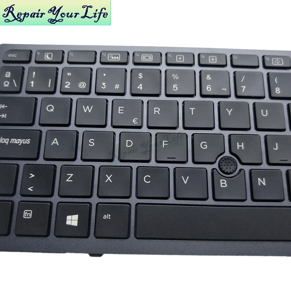 Teclado do Portátil para hp Zbook 17 sp Preto Espanhol Apontando Cinza Quadro Backlight Nsk-cz0bc Venda Quente 848311-b71 15 g3 g4 - Imagem 3