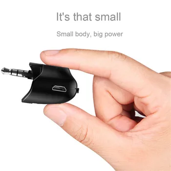 

New Audio Adapter Headphone Headset Mini Wireless Bluetooth V5.0 3.5mm Receiver For Playstation 4 PS4 Controller
