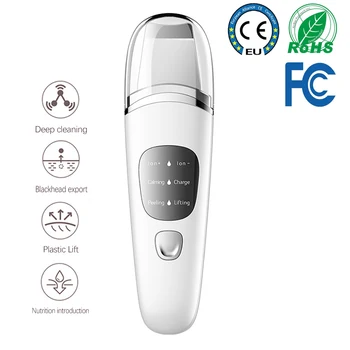 

Ultrasonic Skin Scrubber Deep Face Cleaning Machine Peeling Shovel Blackhead Facial Pore Cleaner Skin Care Lift Machine Massager