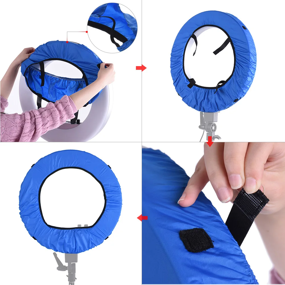 Andoer фотографии кольцо светильник мягких рассеивателя для вспышки ткань LA 650D RL 680S