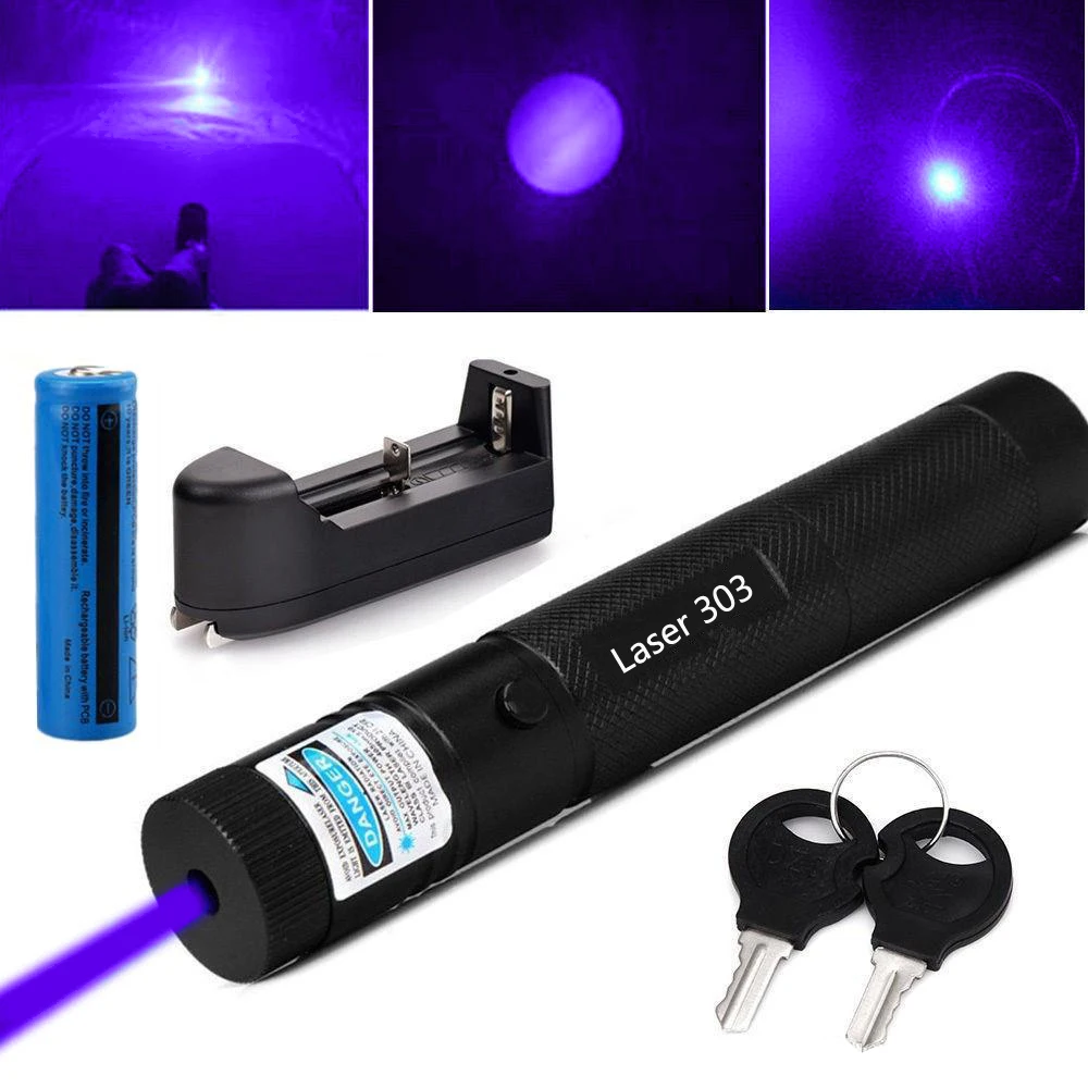 

Red Green Laser Pointer Pen Astronomy hight Powerful red purple laser Cat Toy Adjustable Focus Burning laser Battery+Charger