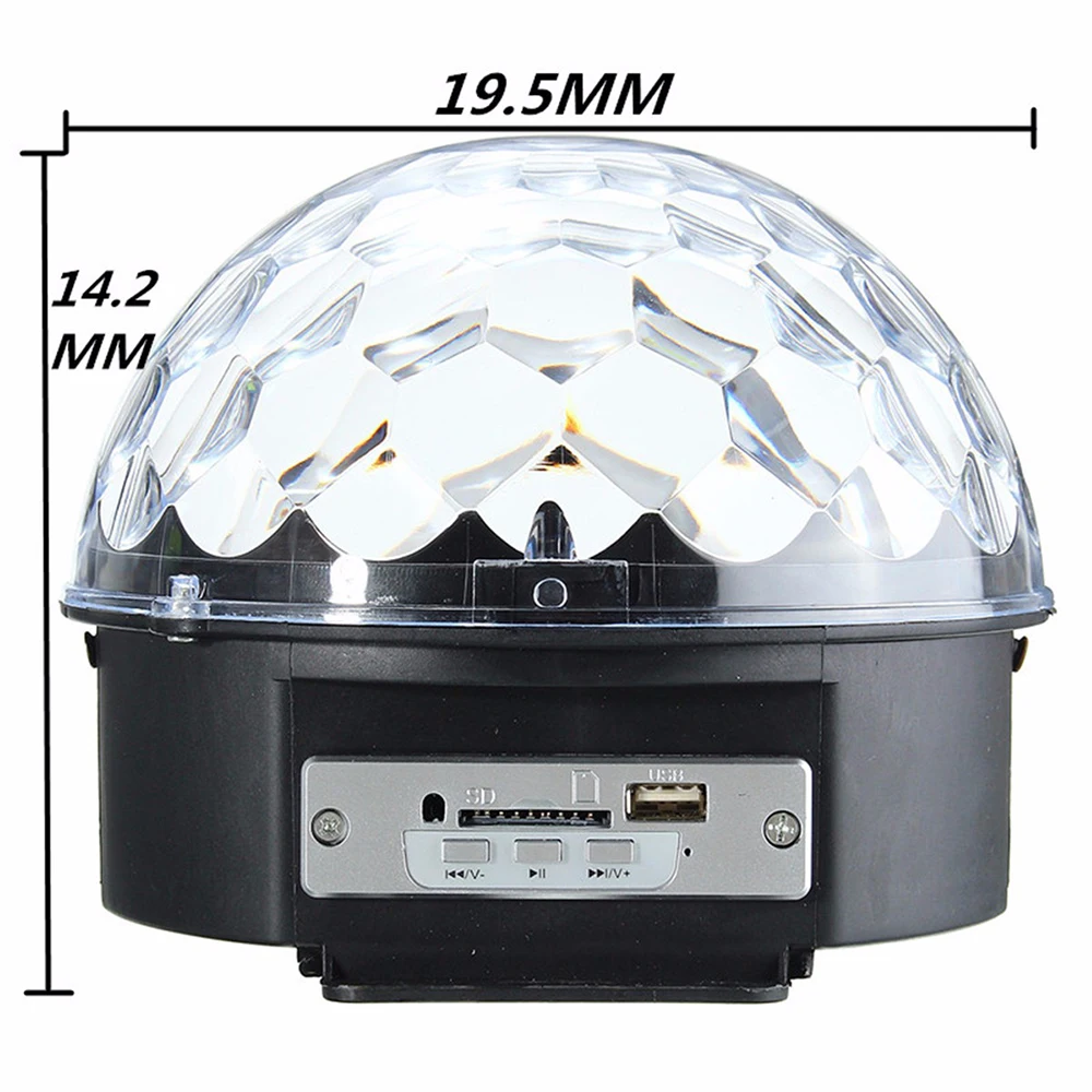 RGB светодиоды вечерние дискотечный сценический светильник AC110-240V хрустальный магический шар светильник arty Эффект Цифровой сценический светильник ing для рождества и Хэллоуина