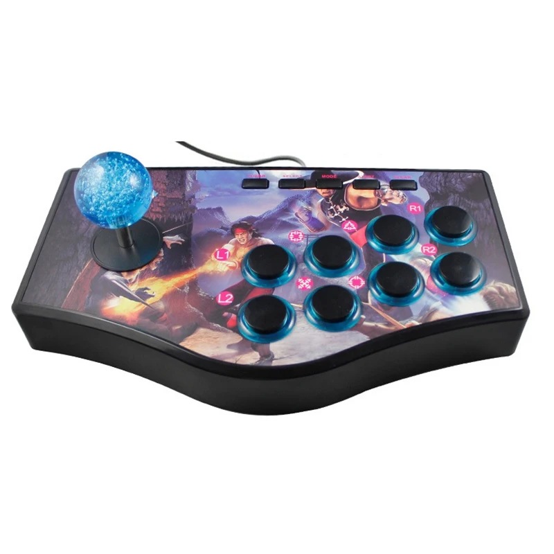 Ретро аркадная игра рокер контроллер Usb джойстик для Ps2/Ps3/Pc/Android Smart Tv встроенный вибратор восемь направления джойстика(No. A