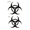 Danger Sign Waterproof Temporary Tattoos Men Tattoo Art Flash Tattoo Stickers Tattoo Henna Tatoo Fake Tattoo Sleeves ► Photo 1/2