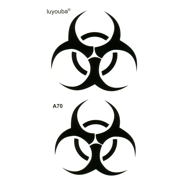 Biohazard Symbol Clipart Tribal  Hulk Radiation Symbol Tattoo  Free  Transparent PNG Clipart Images Download