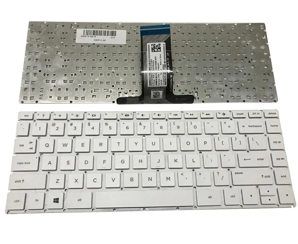Teclado do Portátil dos E.u. para o Pavilhão de hp E.u. Novos X360 14-ba 14t-ba 14m-ba 14-bs 14-bs000 Bs100tpn-w125 Q186 Q189 C121 - Imagem 4