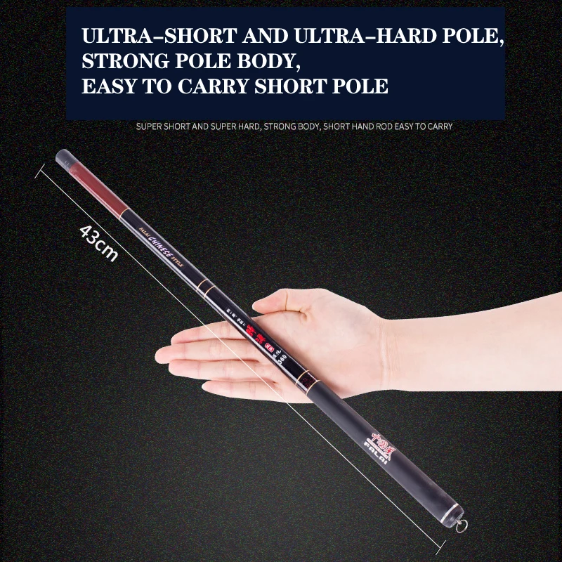 

Fishing Rod FY Stream Pole 40cm Short Pole 1.8m Carbon Super Light and Super Hard Fishing Rod Free Shipping 2019 New pesca