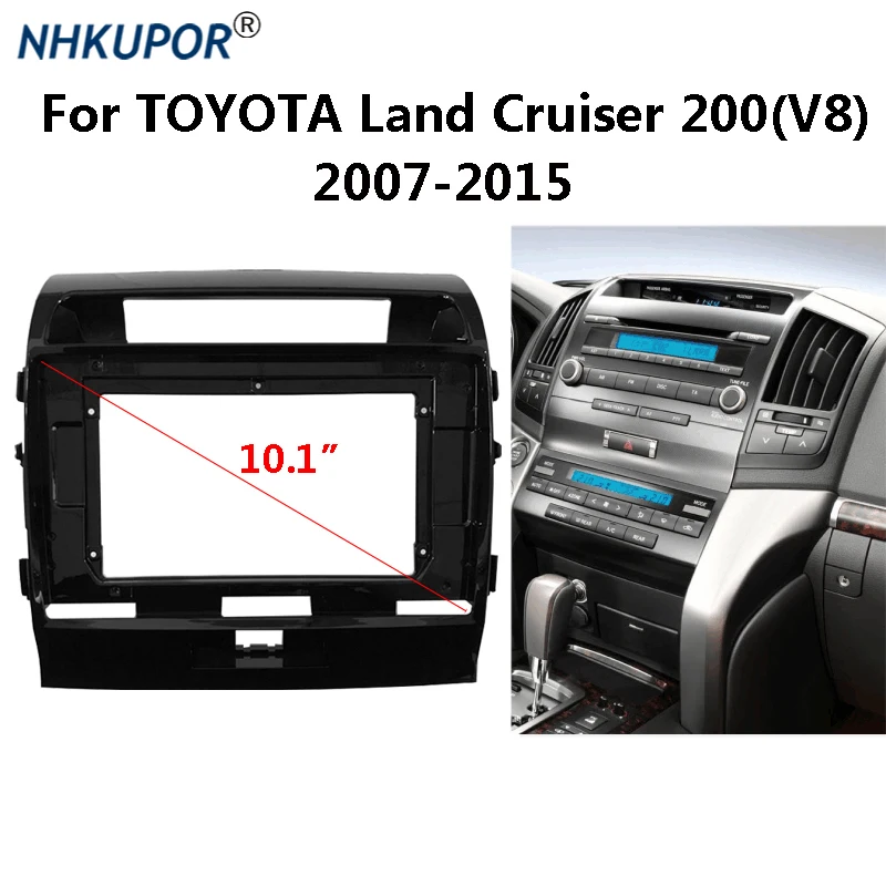Автомагнитола 2 Din для TOYOTA Land Cruiser 10 1 (V8) 200-2015 2007 дюйма | Автомобили и мотоциклы