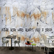 Пользовательские Настенные обои 3D rift ретро ностальгические цементные стены вдохновляющий фон настенная декоративная живопись