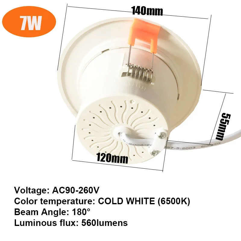 Radar Motion Sensor LED Downlight 5W 7W Recessed Ceiling Lamp 110/220V Led Bulb for living room hotel Indoor Spotlight