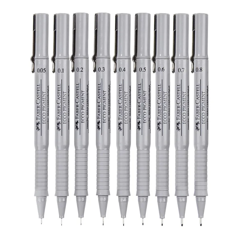 EooUooIP Penne Fineliner Pennini assortiti, 12 Pcs Black Micro Liner Pen (0,03 mm-3 mm), Penne per disegni tecnici e illustrazioni, per schizzi di artisti e disegni