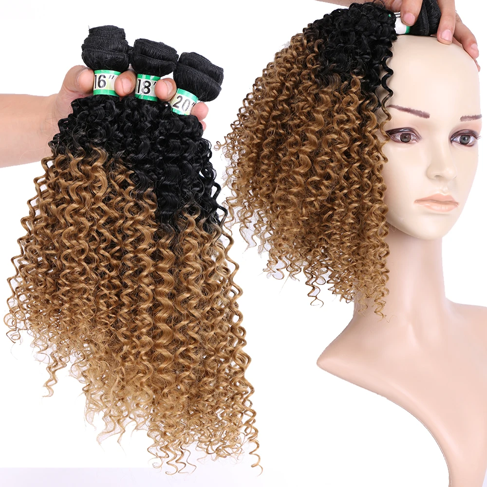 Synthetic Hair Bundles Synthetic Weaving(for Black) Two Tone Ombre