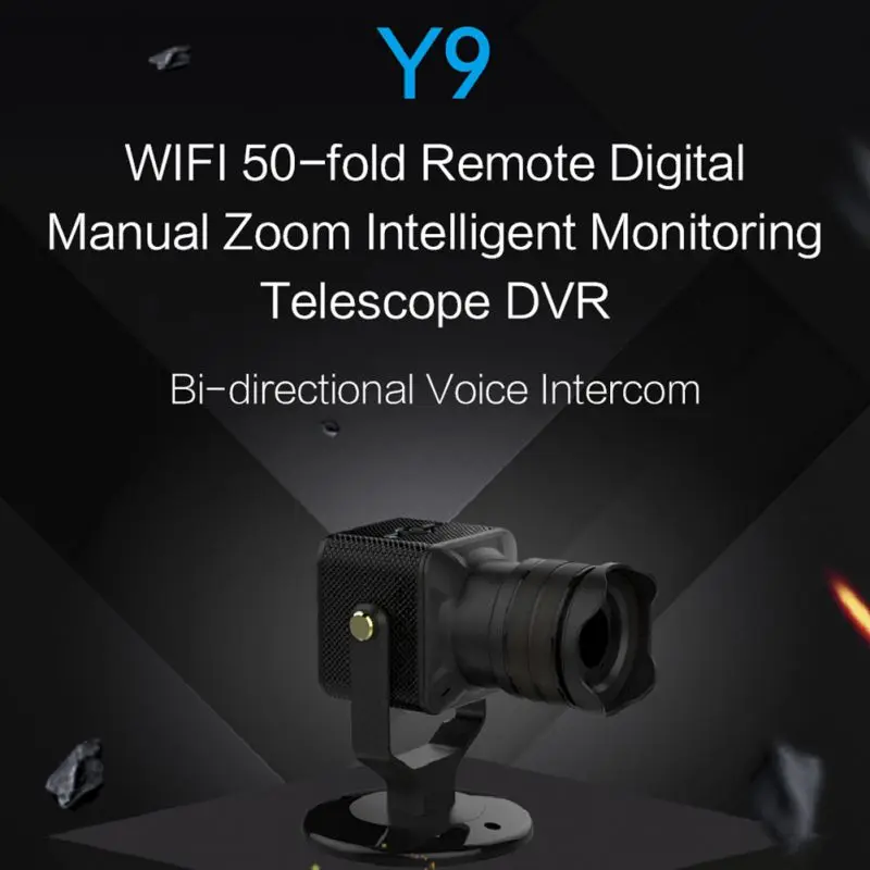 Y9 50X Мини wifi телескоп цифровой объектив вращающаяся Беспроводная мини-камера видеокамера мониторинг wifi ручной зум домашний мобильный телефон