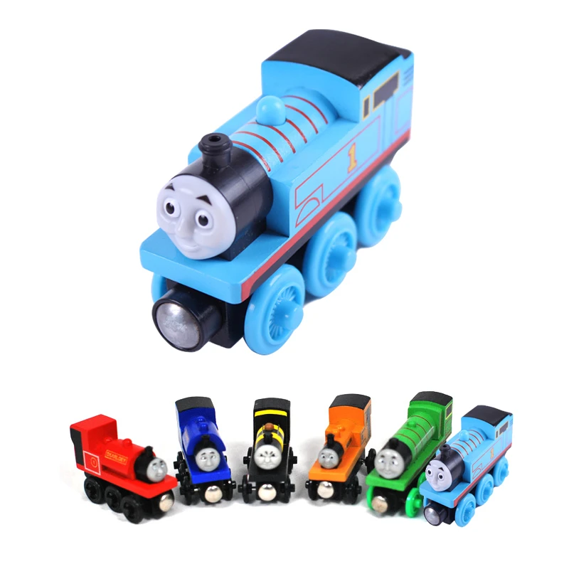 Train Magnetique En Bois Thomas Pour Enfant Jouet De Construction Modele En Bois Pour Bebe Thomas Et Ses Amis Aliexpress