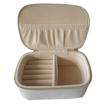 

Jewelry Box Travel Cosmetic Jewelry Organizer Makeup Lipstick Storage Box