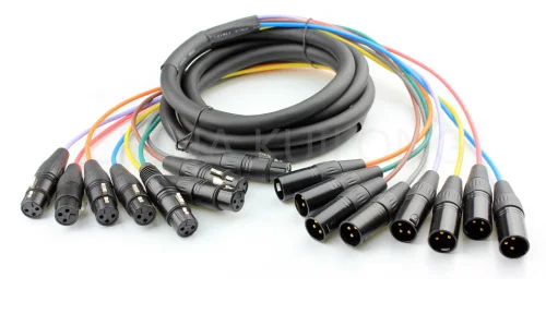 

KUILONG multicore cable 8 Channel XLR PA Pro Audio Stage Snake Patch Cable 3m