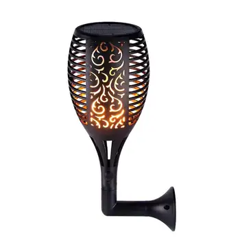 

Flame Flickering 96LED Solar Wall Lamp Outdoor Waterproof Torch Light Home Garden Decoration Fence Corridor Lamp